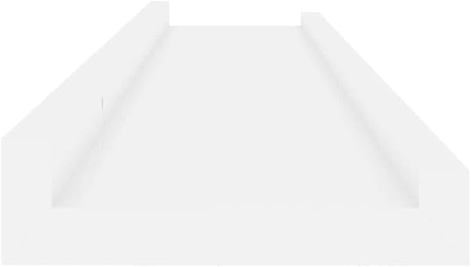 Set of 4 Floating Wall Shelves, 31.5 Inch Modern High Gloss White MDF Decorative Ledge Shelves for Bedroom, Living Room, and Home Office Organization