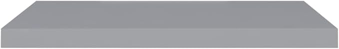 Floating Wall Shelf Gray 31.5x9.3x1.5 Inches MDF Board Invisible Mounting Display Rack for Home Decor Books Collectibles Awards Ornaments