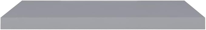 Floating Wall Shelves 2 Pack Gray Modern Display Rack 31.5x9.3x1.5 Inches MDF Board with Invisible Mounting System for Living Room Bedroom Home Decor