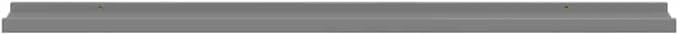Set of 4 Floating Wall Shelves 39.4 Inch Modern Rectangular MDF Shelf for Bedroom Living Room Grey Storage Display Ledge