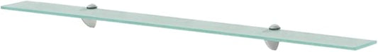Floating Shelf,Bathroom Shelves,Decor Shelf,Display Shelf,Cloud Shelf,Square Wall Shelf,Easy to Assemble,for Bathroom, Living Room, Bedroom, Kitchen, Glass 39.4"x7.9" 0.3"