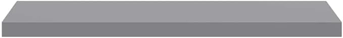 Floating Wall Shelf with Invisible Mount, Modern Gray Display Shelf for Living Room & Office, 35.4 Inches Long Honeycomb MDF Board for Books Decor Awards, Easy Installation Heavy Duty 22 lb Capacity