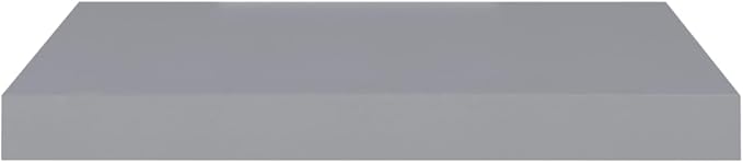 Floating Wall Shelves 2 Pack Gray Modern Invisible Mount Display Rack 19.7x9.1x1.5 Inches MDF Board for Living Room Bedroom Decor Storage