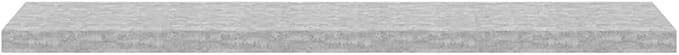 47.2 Inch Floating Wall Shelf, Modern Concrete Grey MDF Shelving Unit for Bedroom, Living Room, Home Office, Invisible Mounting Storage Display Rack