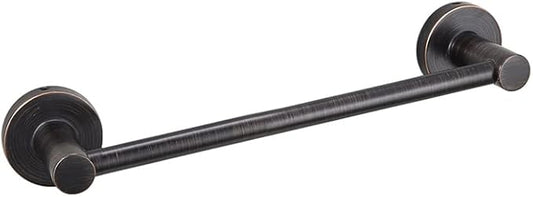 JiePai Bath Towel Bar Oil Rubbed Bronze, 11.8 Inch Stainless Steel Towel Rack Bathroom Towel Holder Wall Mount Kitchen Dish Cloth Hanger (Oil Rubbed Bronze, 11.8 Inch)
