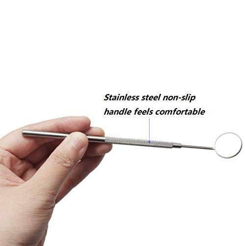 Makeup Mirror for Eyelash Extensions,Dental Examination Mirror Detachable Mini Mirrors Stainless Steel Beauty Tools for Observing Small Details