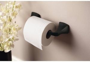 Moen YB5108ORB Voss Collection Double Post Pivoting Toilet Paper Holder, Oil-Rubbed Bronze