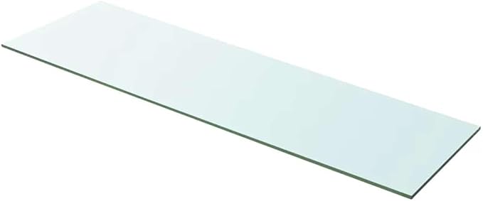 Glass Shelf Panel 39.4x11.8 Inch, Tempered Glass Replacement Board for Wall Shelves, Heavy Duty Clear Display Shelf for Living Room, Retail, Home Decor