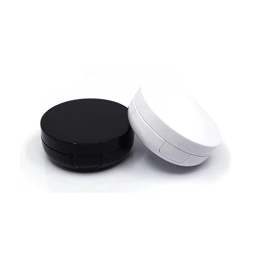 1PCS Empty Air Cushion Puff Box Makeup Case Container with Powder Sponge Mirror for BB Cream Foundation Diy Box,J White