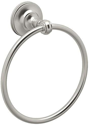 Gatco 4022 Tavern Towel Ring, Satin Nickel 6.5 Inch