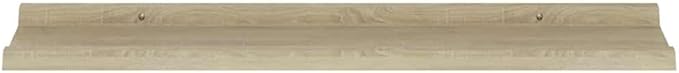 Set of 2 Wall Shelves, 31.5-inch Floating Shelf for Bedroom Living Room, Sonoma Oak MDF Decorative Wall-Mounted Storage Display Ledge