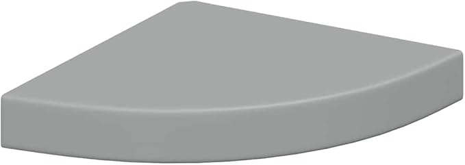 Floating Corner Shelf for Wall, Gray Honeycomb MDF with Invisible Mount, 9.8x9.8x1.5 Inches, Holds 11 lbs, Perfect for Bathroom, Living Room, Kitchen Decor, Books and Plants Display