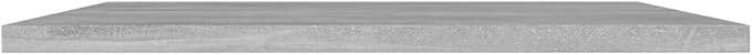 Set of 4 Concrete Grey Floating Shelf Boards Engineered Wood for Stylish Organization and Space Saving