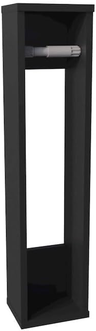 DEPOT E-SHOP Golovin Bathroom Shelf - 2 Shelves, 28" Height, Black Finish - Space Saving Storage