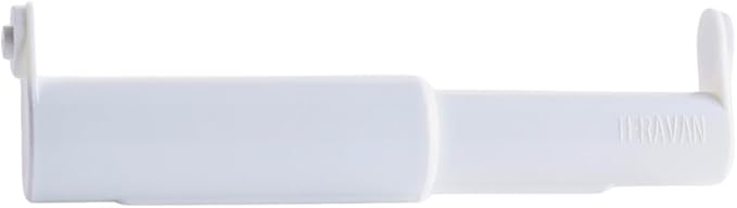 Teravan Extender for Extra Large Toilet Paper, Converts TP Holders to Fit Double Rolls and Triple Rolls, Extended Tabs Fit Most TP Fixtures, Easy to Use, White, 1 Unit