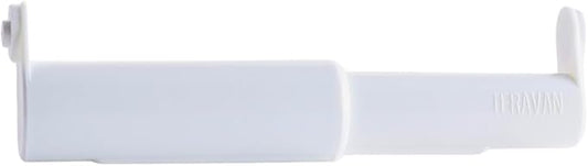 Teravan Extender for Extra Large Toilet Paper, Converts TP Holders to Fit Double Rolls and Triple Rolls, Extended Tabs Fit Most TP Fixtures, Easy to Use, White, 1 Unit