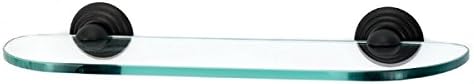 Alno A9050-18-BRZ Embassy Traditional Glass Shelf with Brackets, Bronze