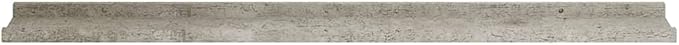 Wall Shelves 4 Pack Industrial Concrete Gray Floating for Living Room Kitchen Decor, 39.4x3.5x1.2 Inches MDF Storage Shelves with 11lb Capacity Each, Easy to Install and Clean