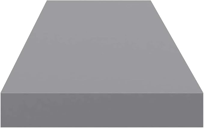 Floating Wall Shelf 35.4 inch Modern Gray Decorative MDF Rectangular Display Ledge for Living Room Bedroom Office Storage