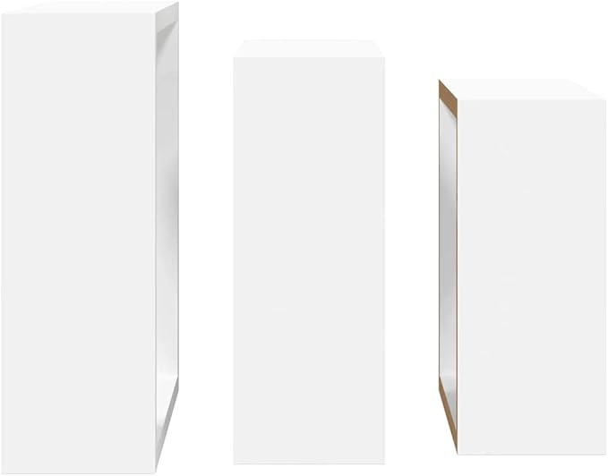 Wall Cube Shelf Set of 3, Decorative Square Floating Shelves for Living Room Bedroom, Modern White MDF Display Wall Mount Storage Organizer, Minimalist Home Decor