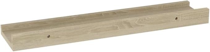 Wall Shelves 4 Pack Sonoma Oak Floating Shelves 15.7x3.5x1.2 Inches for Living Room Bedroom Kitchen Storage Display Organizer with Easy Installation