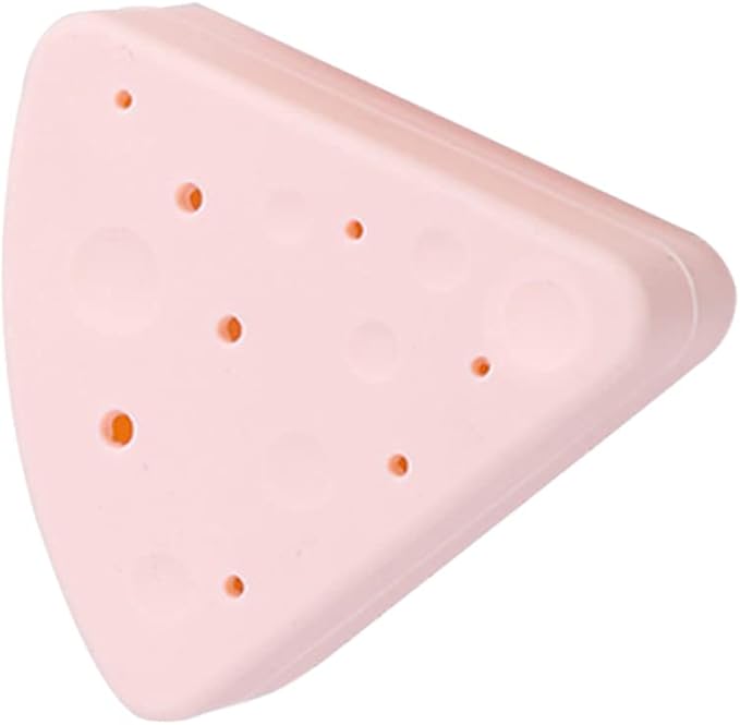 DOITOOL Triangular Makeup Sponge Holder Compact Cosmetic Sponge Storage Box for Quick Drying Easy Carrying Powder Puff Organizer