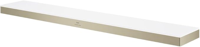 GROHE 40 965 1 Allure New 24" Glass and Metal Bathroom Shelf -