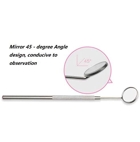 Makeup Mirror for Eyelash Extensions,Dental Examination Mirror Detachable Mini Mirrors Stainless Steel Beauty Tools for Observing Small Details