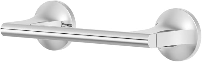 Pfister Pfirst Modern Toilet Paper Holder, Bathroom Tissue Holder, Wall-Mounted, Screw-In, Polished Chrome Finish, BPHPFM0C