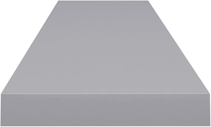 Floating Wall Shelves 2 Pack Gray 47.2x9.3x1.5 Inch MDF Modern Invisible Mount Display Rack for Living Room Bedroom Home Decor Books Collectibles