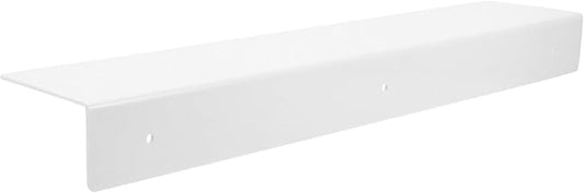 Punch-Free Wall Mounted Organizer Shelf for Bathroom and Kitchen, White Gap Storage Rack 50x10cm, Adhesive Floating Shelf for Small Spaces and Cabinet Extension