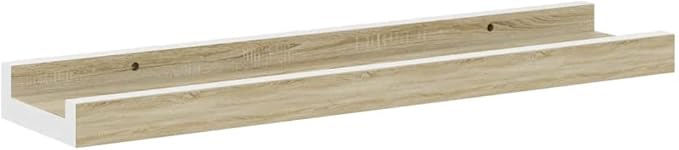 Floating Wall Shelves Set of 4, 15.7 inch Modern Wood Shelving for Bedroom, Living Room, Bathroom Decor, White MDF Storage Display Ledges