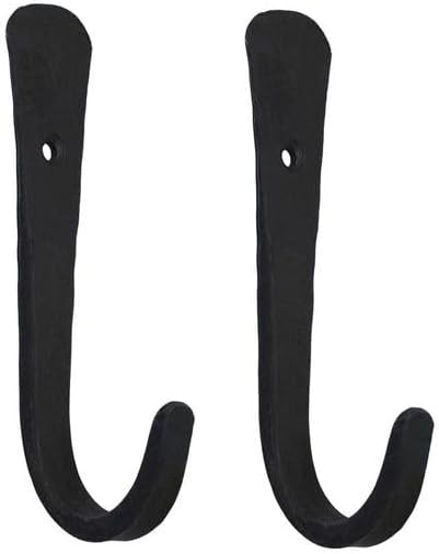 Mystic Colonial Cast Iron Towel Bar Rustic Wall Mounted Metal Rack for Bathroom, Kitchen, or Entryway ??? Black Heavy-Duty Towel Holder (5.7"", Antique Brass)