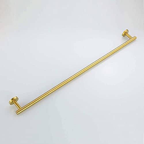USHOWER Brushed Gold Bath Towel Bar, 30-Inch Towel Racks for Bathroom Wall-Mounted, SUS304 Stainless Steel Towel Rod (Total Length 32-Inch)
