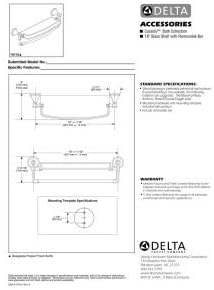 Delta 79710-SS Cassidy 18-in Glass Shelf with Towel Bar in Stainless Steel