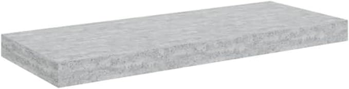 Floating Wall Shelf with Invisible Mount, Concrete Gray Modern Display Shelf 23.6 Inches, Honeycomb MDF and Metal for Living Room Bedroom, Holds 15.4 lb for Books Decor Awards