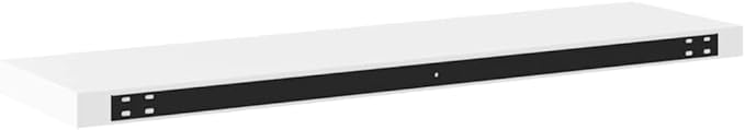 Set of 4 Floating Wall Shelves, 35.4-Inch Modern Rectangular Shelving Units for Bedroom, Living Room and Office, Durable MDF Wall-Mounted Storage Organizers, White