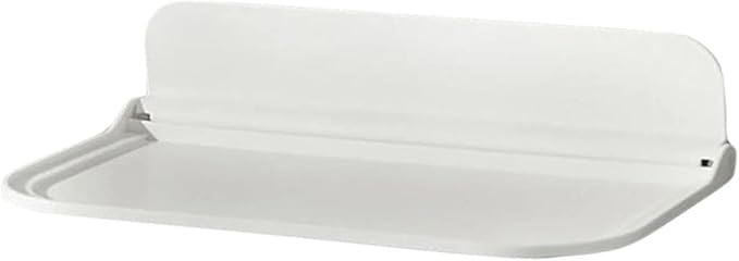 OUNONA Foldable Wall Shelf Bathroom Floating Storage Rack with Strong Load Capacity for Towels Toothbrushes and Sundries Space Saving Wall Mounted Organizer
