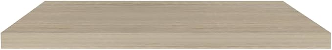 Floating Wall Shelf Oak 31.5x9.3x1.5 Inches MDF Display Rack with Invisible Mounting System for Living Room Bedroom Office Decor Books Awards Collectibles
