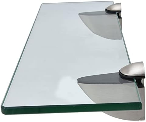 Floating Glass Shelves,Bathroom Floating Shelves,Glass Wall Shelves,Wallmounted Zinc Alloy Storage Rack,Bathroom Accessories for Home Hotel Apartment