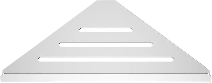 Bathroom Shelf Corner No Drilling No 304 Stainless Steel Organizer Storage Accessory(Silver)
