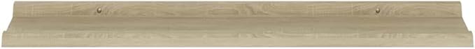 Wall Shelf Set of 4, 31.5 Inch Floating Shelves for Wall Decor, Sonoma Oak Wood Storage Shelves for Living Room Bedroom, Modern Minimalist Display Ledges
