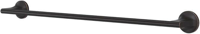Pfister Pfirst Modern Bath Towel Bar for Bathroom, 24-Inch, Wall-Mounted, Screw-In, Tuscan Bronze Finish, BTBPFM2Y