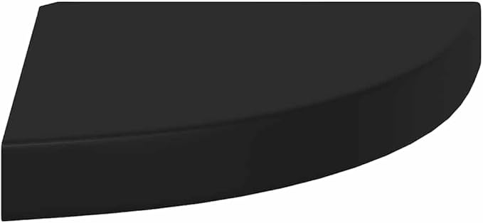 Corner Shelf Set of 2 Floating Shelves for Wall, Matte Black Wall Mounted Corner Storage Organizer for Bedroom, Living Room, Bathroom, 9.8 x 9.8 x 1.5 Inch