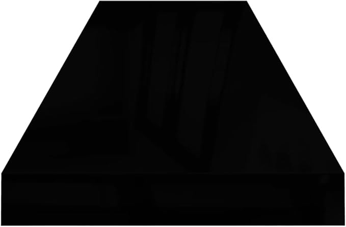 Floating Wall Shelves 2 Pack High Gloss Black Modern Display Rack 35.4x9.3 Inches for Living Room Bedroom Office Decor Books Plants Photos Awards