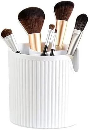 Makeup Brush Holder with Compartment (Green)
