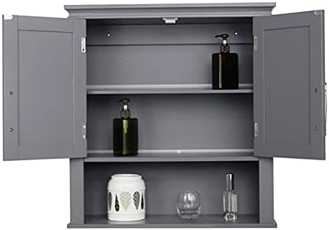 59 x 24 x 63CM Tier Shelf Bathroom Shelves Toilet Shelves Bathroom Racks Wood Shelves Wooden Shelves Standing Brown