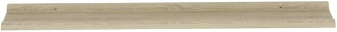 Sonoma Oak Wall Shelves Set of 4, 45.3 Inch Floating for Living Room Bedroom Kitchen, Heavy Duty MDF Storage Shelves for Decor Books Plants, Easy Mount Shelving Unit with Natural Wood Finish