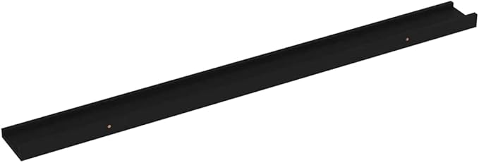Black Wall Shelves 2 Pack 39.4 Inch Floating for Living Room Bedroom Decor, Heavy Duty MDF Storage Shelves for Books Plants Display, Easy Mount Shelving Unit with 11lb Load Capacity Each