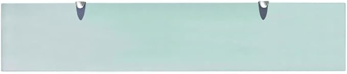 Floating Wall Shelf 39.4"x7.9" Tempered Glass with Zinc Alloy Brackets, Clear Modern Bathroom Bedroom Living Room Storage Shelves for Books Decor Organizers